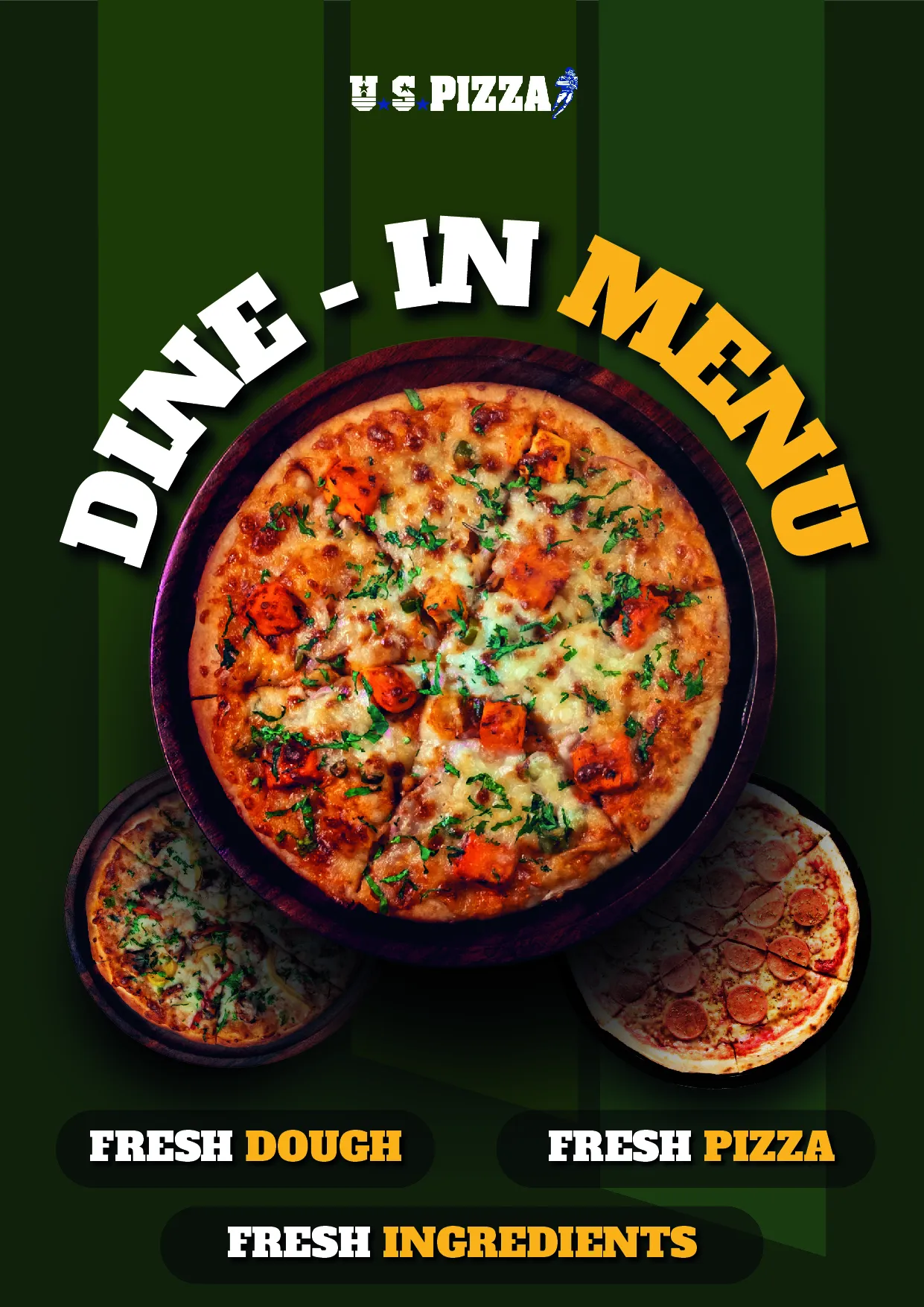 U.S.Pizza Monga City — Dine-in menu — page 1 of 16