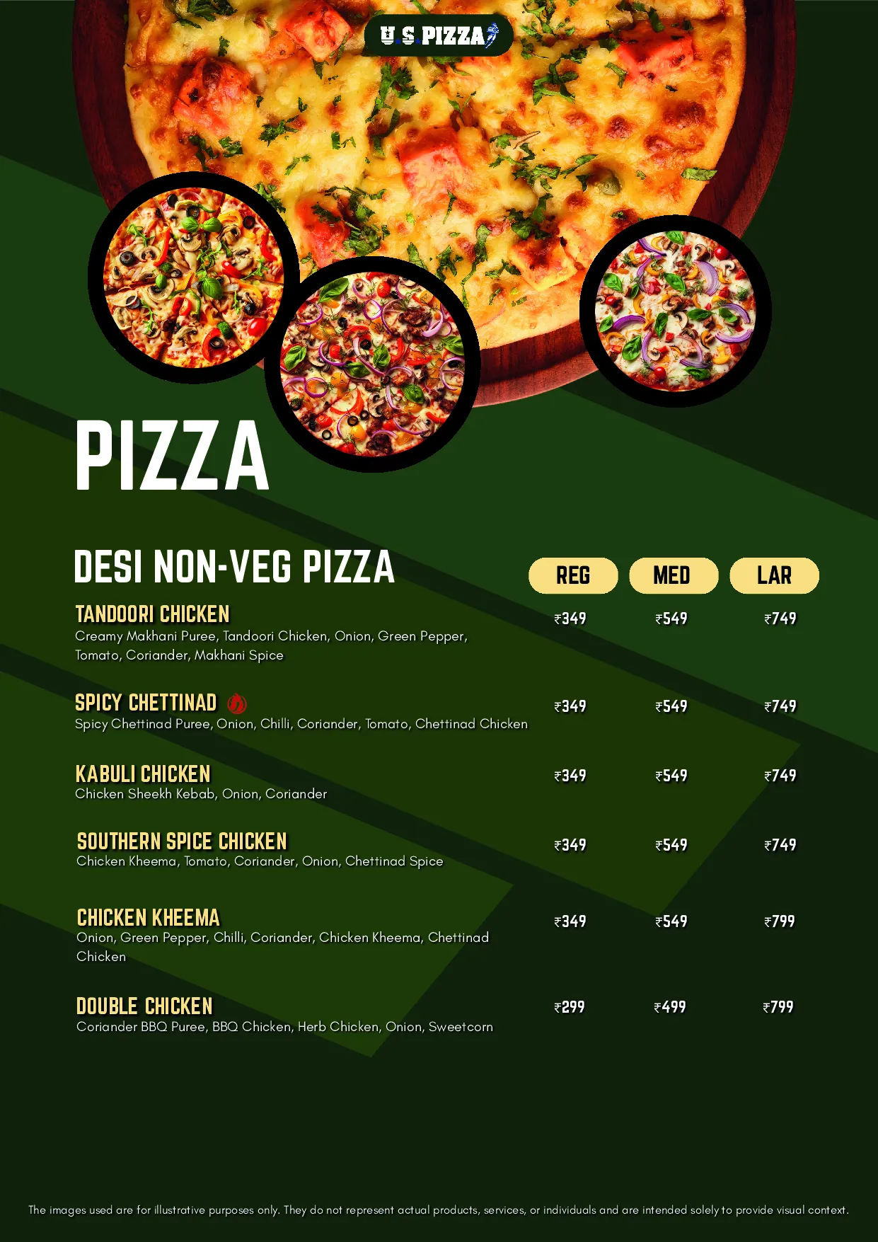 U.S.Pizza Monga City — Dine-in menu — page 5 of 16