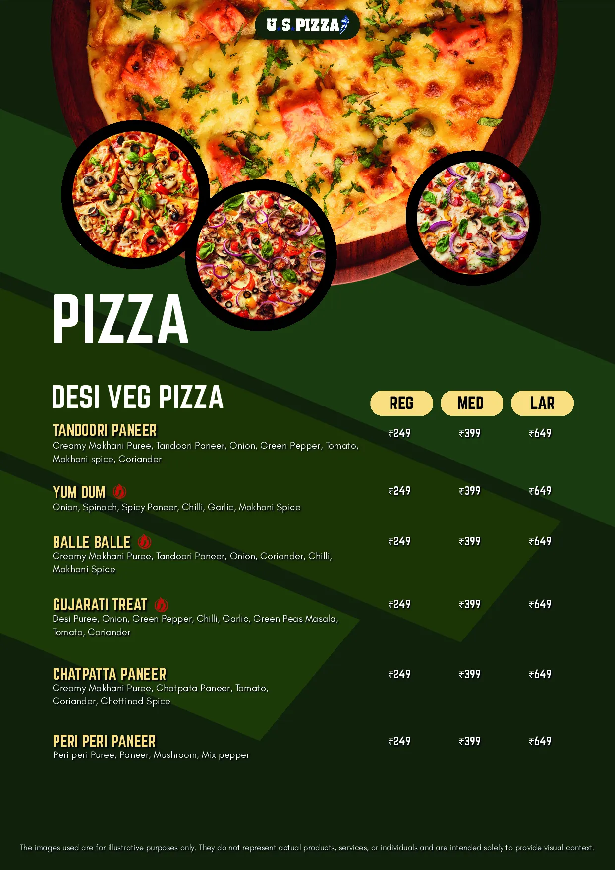 U.S.Pizza Kokapet — Dine-in menu — page 4 of 17