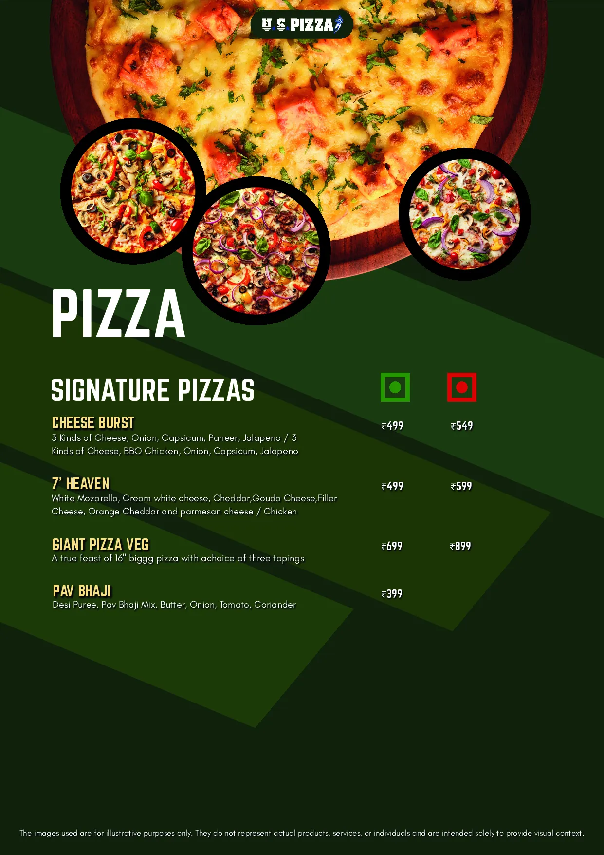 U.S.Pizza Kokapet — Dine-in menu — page 7 of 17