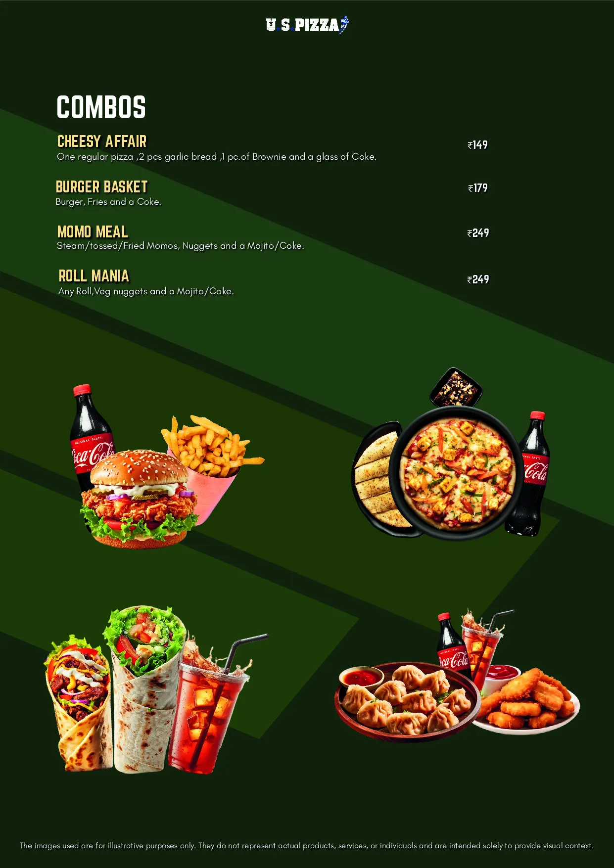 U.S.Pizza Mandvi — Dine-in menu — page 11 of 12